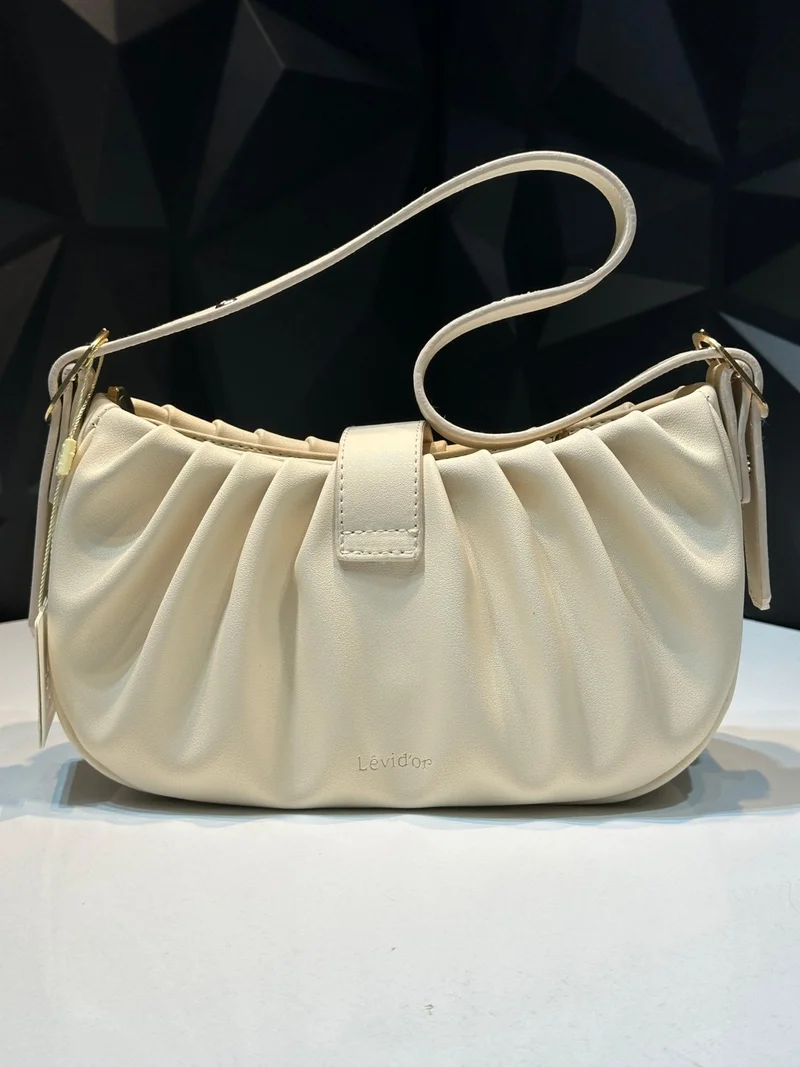 ليفيدور Special Color Combination Faux Leather Women's Shoulder and Shoulder Bag Designed as a Handbag 930171.KRM