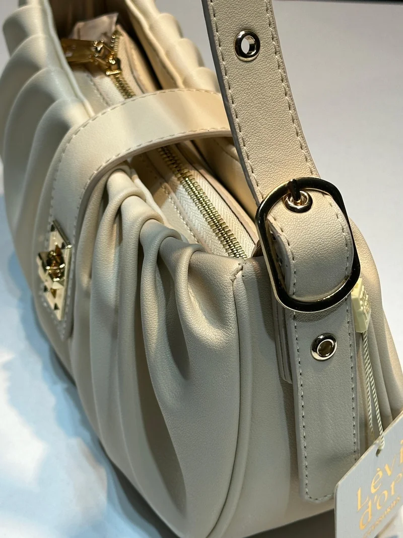 ليفيدور Special Color Combination Faux Leather Women's Shoulder and Shoulder Bag Designed as a Handbag 930171.KRM