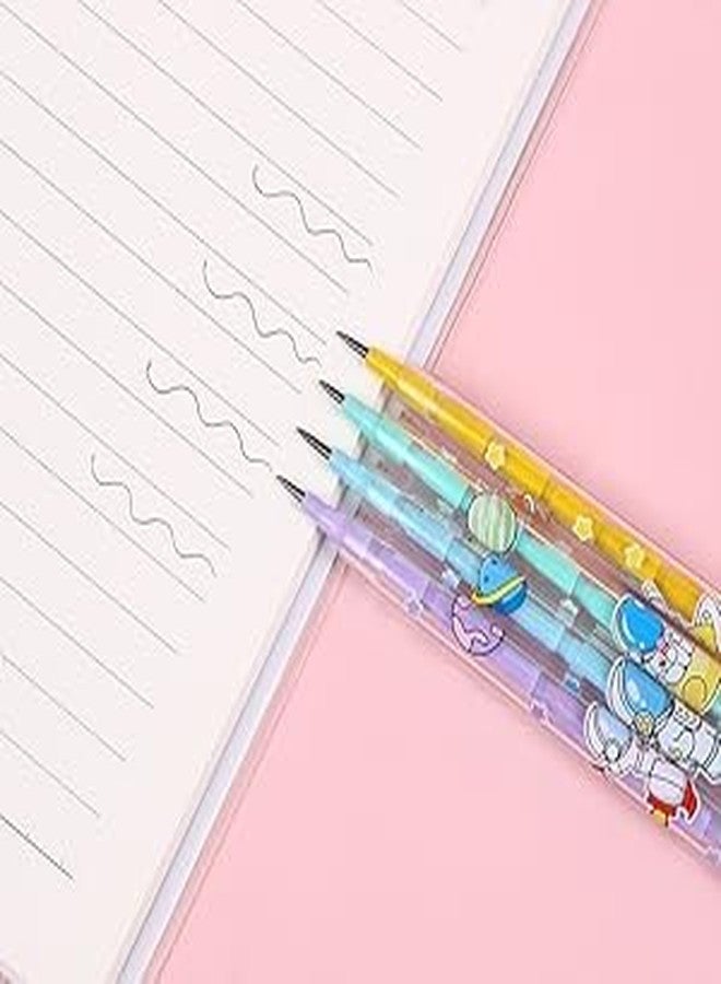 Lopenle أقلام رصاص فضائية من لوبنلي، 12 قطعة، أقلام رصاص قابلة للتكديس بتصميم الفضاء الخارجي، مع 64 رأس قلم قابل للاستبدال، مناسبة لطلاب المدارس والطلاب والمكاتب. - Image 5