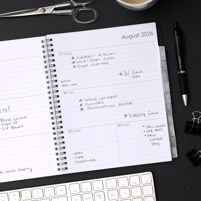 Blue Sky 2026-2027 Weekly and Monthly Academic Year Planner Calendar, July 2026 - June 2027, 7" x 9", Flexible Cover, Wirebound, Laminated Tabs, Enterprise - Image 2