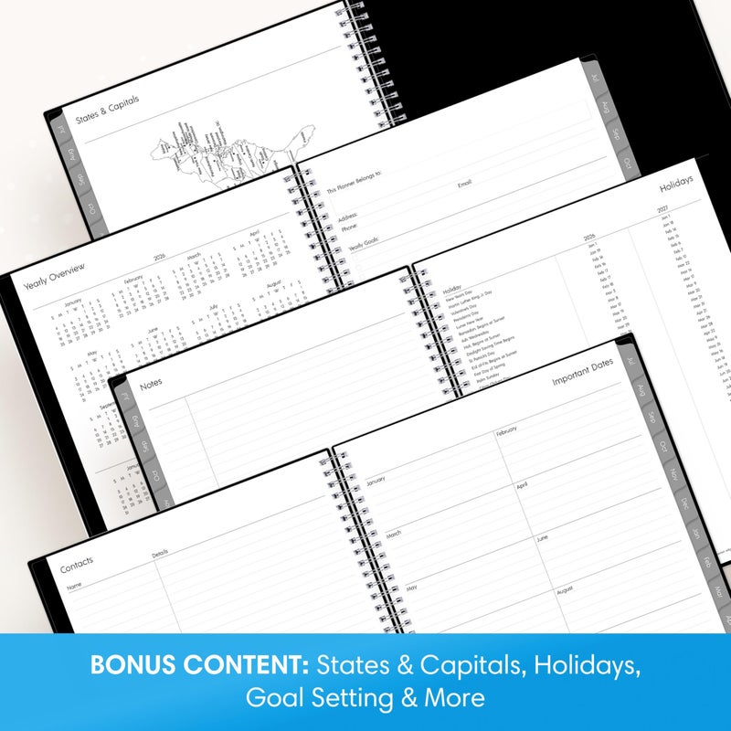 Blue Sky 2026-2027 Weekly and Monthly Academic Year Planner Calendar, July 2026 - June 2027, 7" x 9", Flexible Cover, Wirebound, Laminated Tabs, Enterprise - Image 5