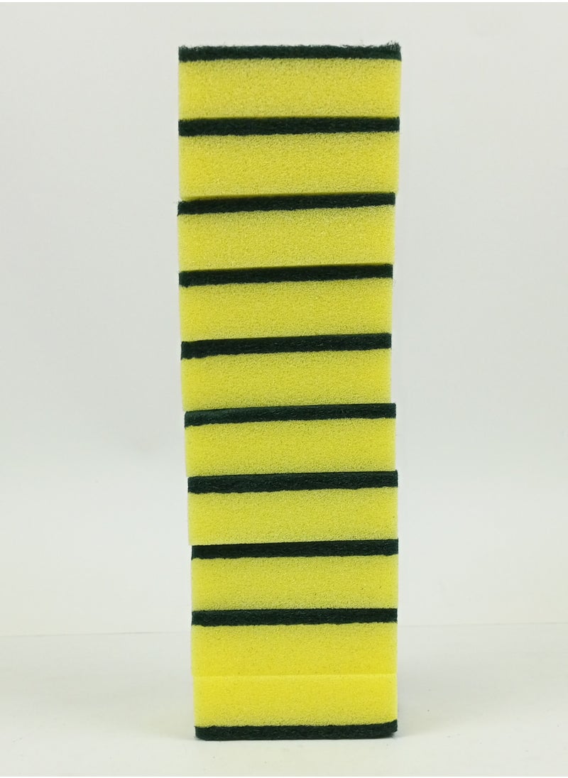 10 Piece Dish & Pot Washing Sponge Set Cleaning With Long Lasting Dishwashing Scrubbers Sponge