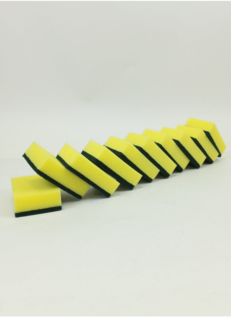 10 Piece Dish & Pot Washing Sponge Set Cleaning With Long Lasting Dishwashing Scrubbers Sponge