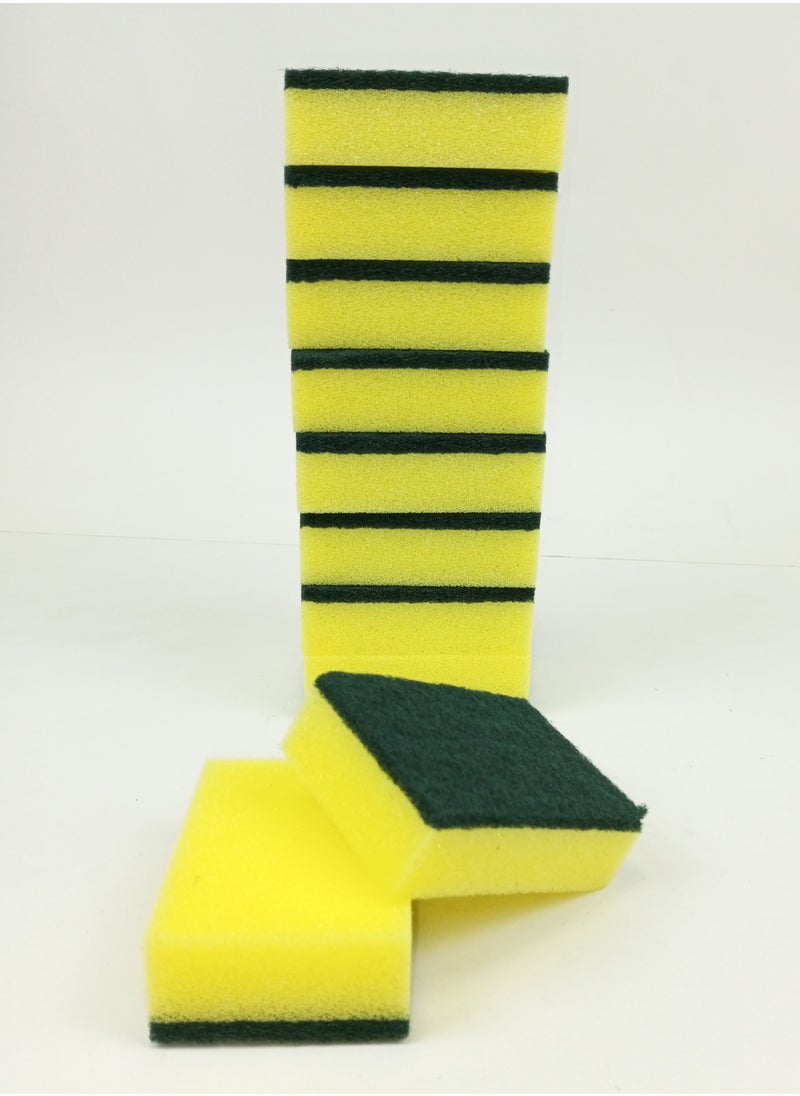 10 Piece Dish & Pot Washing Sponge Set Cleaning With Long Lasting Dishwashing Scrubbers Sponge