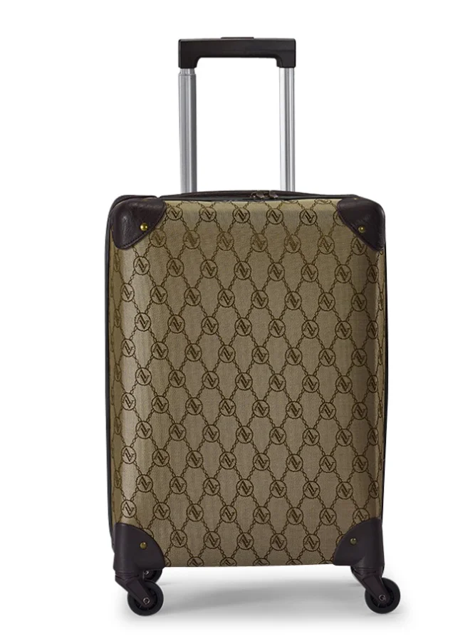Limra 20-Inch Premium Soft Leather Cabin Carry-On Trolley Suitcase