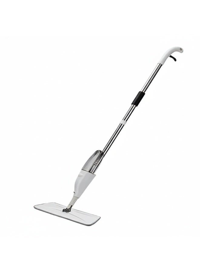 مممسحة أرضيات سبراي ماء بخزان قابل لإعادة الملء طولها 120 سم + قطعة ميكروفايبر قابلة للغسل | رأس مسطّح دوّار 360 لتنظيف السيراميك والبورسلين والباركيه والرخام - Image 1