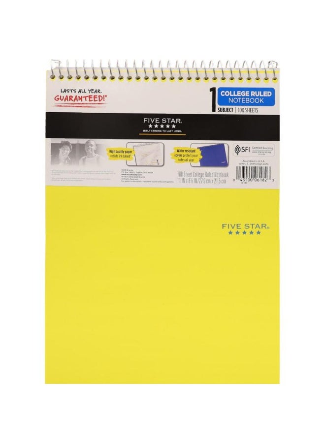 Five Star Steno Notebook 8.5 X 11 in 200 Pages (100 Sheets)