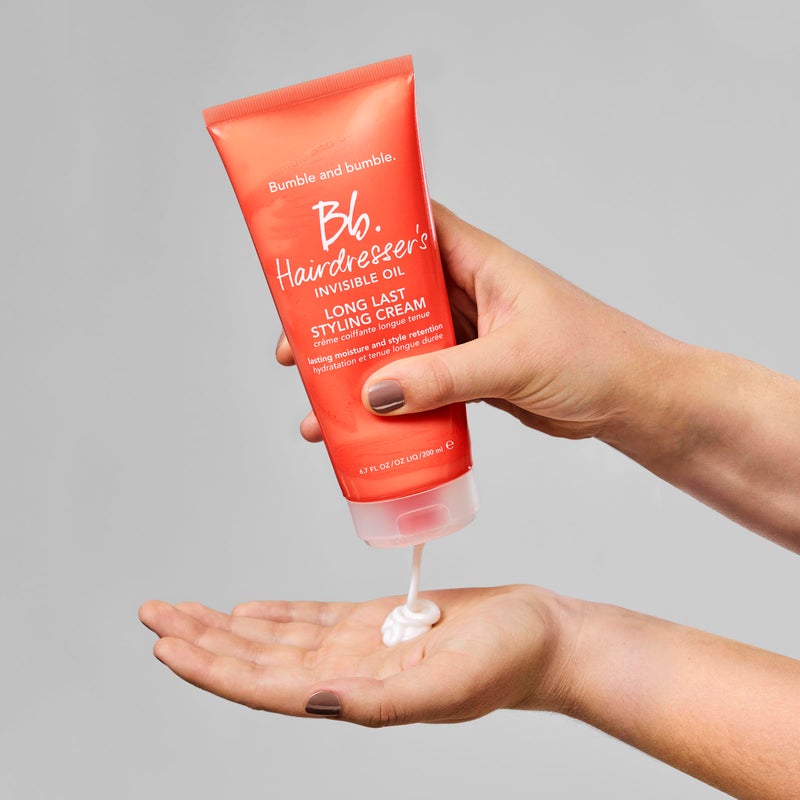 Bumble and Bumble بامبل وبامبل. كريم تصفيف طويل الأمد بزيت مصفف الشعر غير المرئي | مرطب، مضاد للتجاعيد، يمنع تقصف الشعر، آمن للألوان | للشعر المجعد، الموجي، المستقيم | مع زيت الأركان، زيت جوز الهند + زيت بذور العنب - Image 5