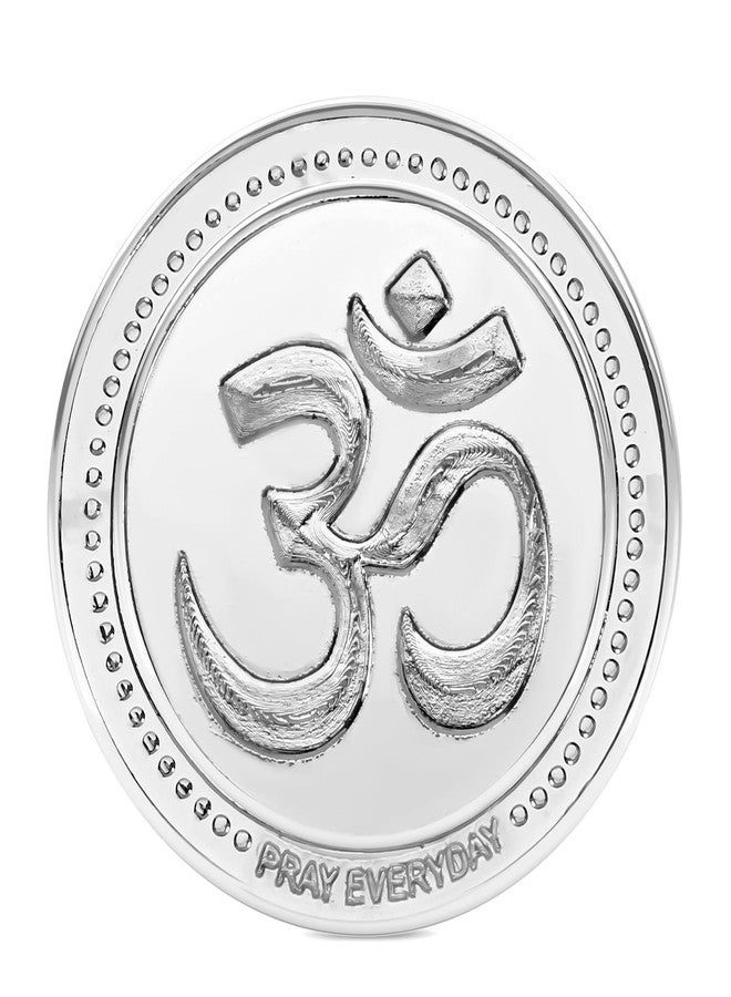 OM Silver Plated Coin (Pack of 2)