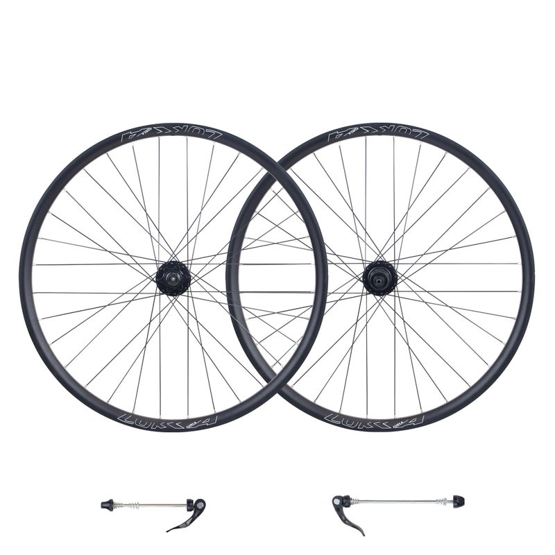 WEEROCK 27.5 Inch MTB Wheel Set Aluminium Alloy Double Wall Rims for Mountain Bikeï¼Œ Front & Rear Wheelsets with Bearing Hubs for DISC Brake compatibes with 7/8/9/10/11 Speeds Casette - Image 2