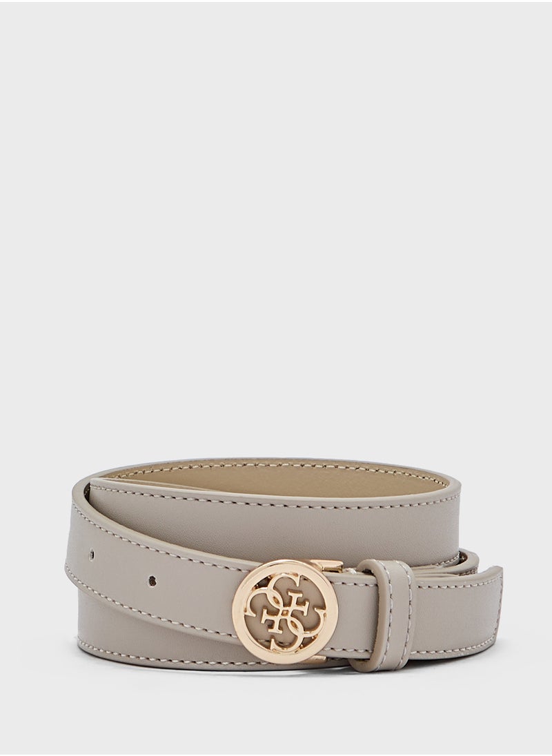 GUESS Logo Detailed None Allocated Hole  Belt  - Image 1