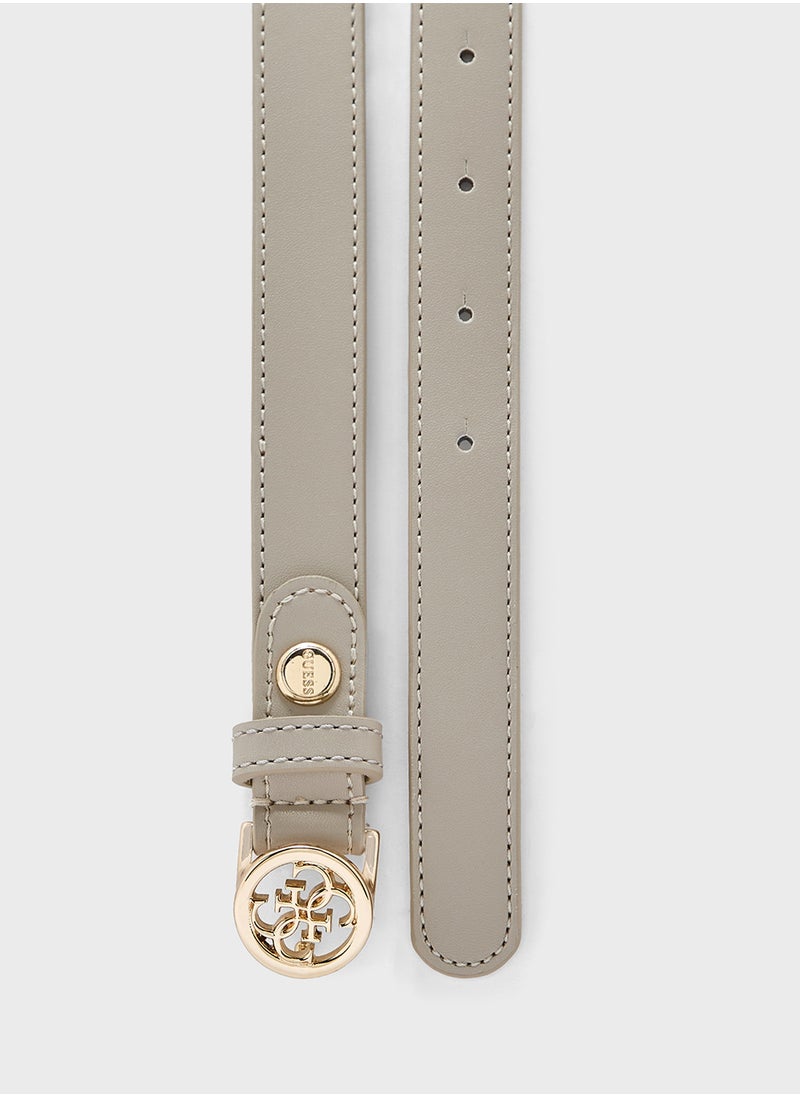 GUESS Logo Detailed None Allocated Hole  Belt  - Image 2