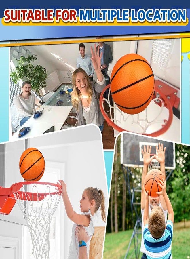 Amarlozn 9" Mini Basketball for Indoor Mini Basketball Hoop, Replacement Basketballs Soft Ball for Inflatable Pool, Pool Beach Sandbox Outdoor Sports Gift Pack for Toddler kids Adults, 5 PCS (with Pump) - Image 5