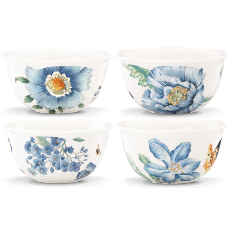 Lenox 833415 Butterfly Meadow Blue 4Piece Dessert Bowl Set