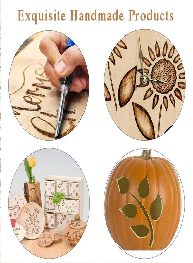 ACRSIKR Wood Burning Kit, WoodBurning Tool Adjustable Temperature 200~450 ℃ Pyrography Kit for Adults Kids Beginners - Image 5
