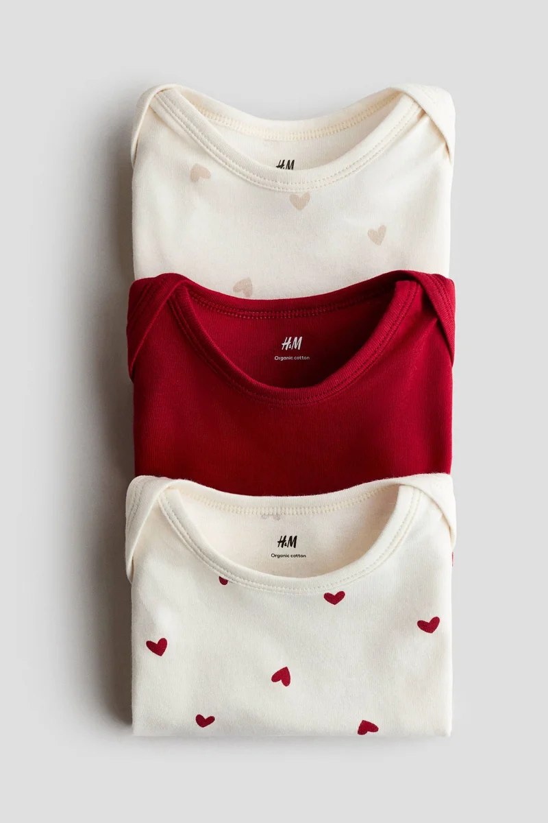 اتش اند ام بودي من الجيرسيه المزين بطبعات - عبوة من 3