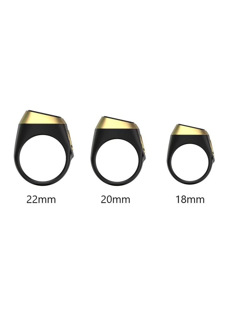 Smart Counter IQIBLA Tasbih Zikr Ring with Vibration Reminder Black  - Image 4
