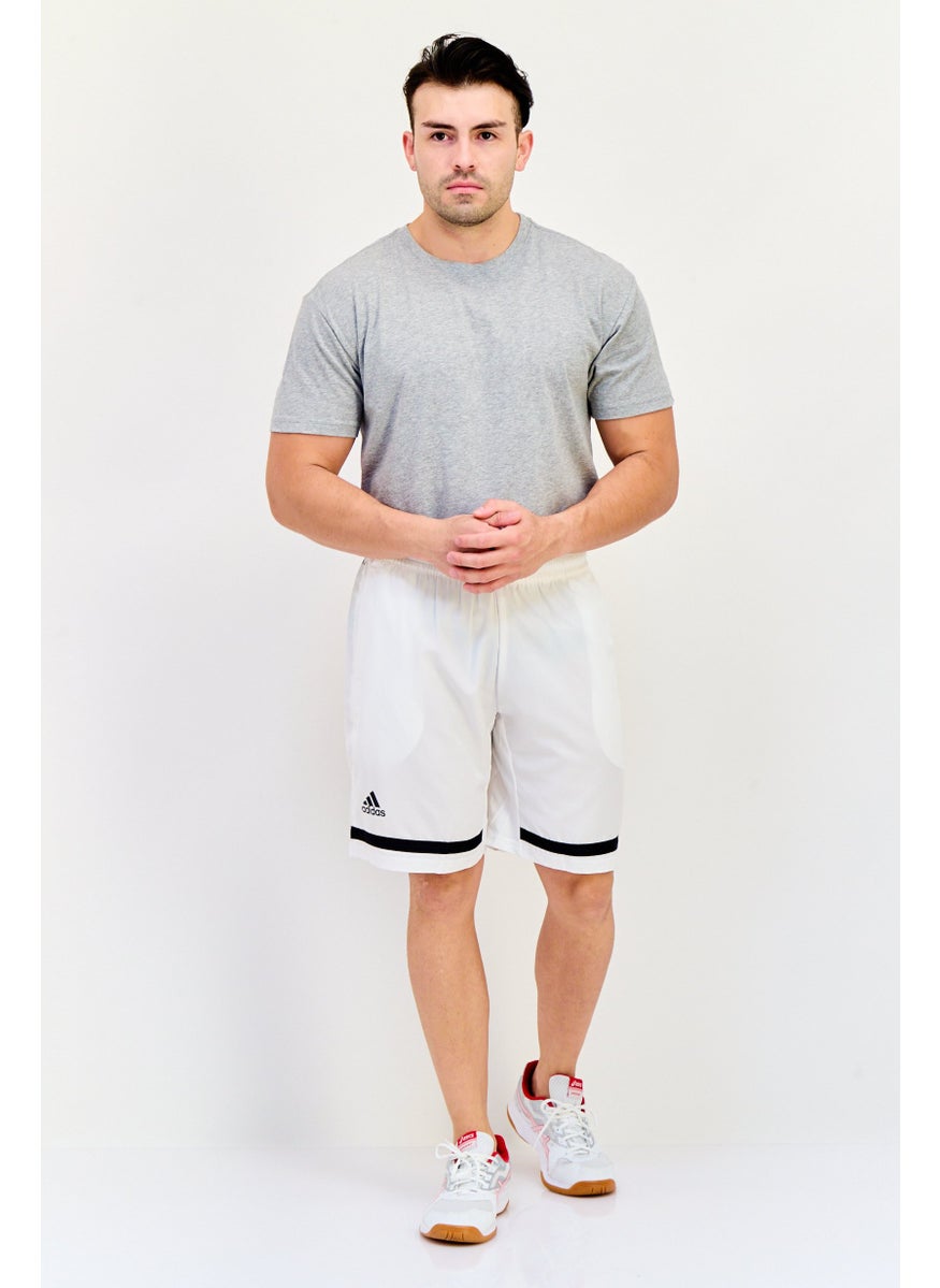 Adidas Men Sportswear Fit Tennis Short, White  - Image 4