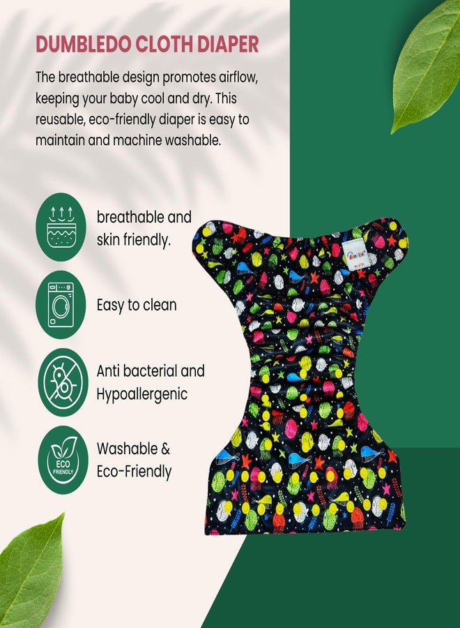 Dumbledo Elite Cloth Diaperwith Magical Soaker (Pack of 3) | Hypoallergenic | Breathable | Travel Friendly | Everyday Diapering Essential | 3 Months - 3 Years | Unisex Baby - Image 2