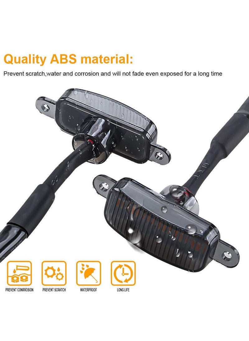 Sidaqi Sidaqi 4 LED 12W Amber Car Front Grille Warning Lights Amber Daytime Running Lights DRL Front Bumper Cover Lamp Fit for SUV Fo-rd F-150 Raptor 2014-2020 Waterproof  - Image 5