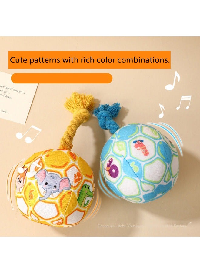 Plush interactive sound-making toys, toys for interaction between children and pets.（2pcs） - Image 1