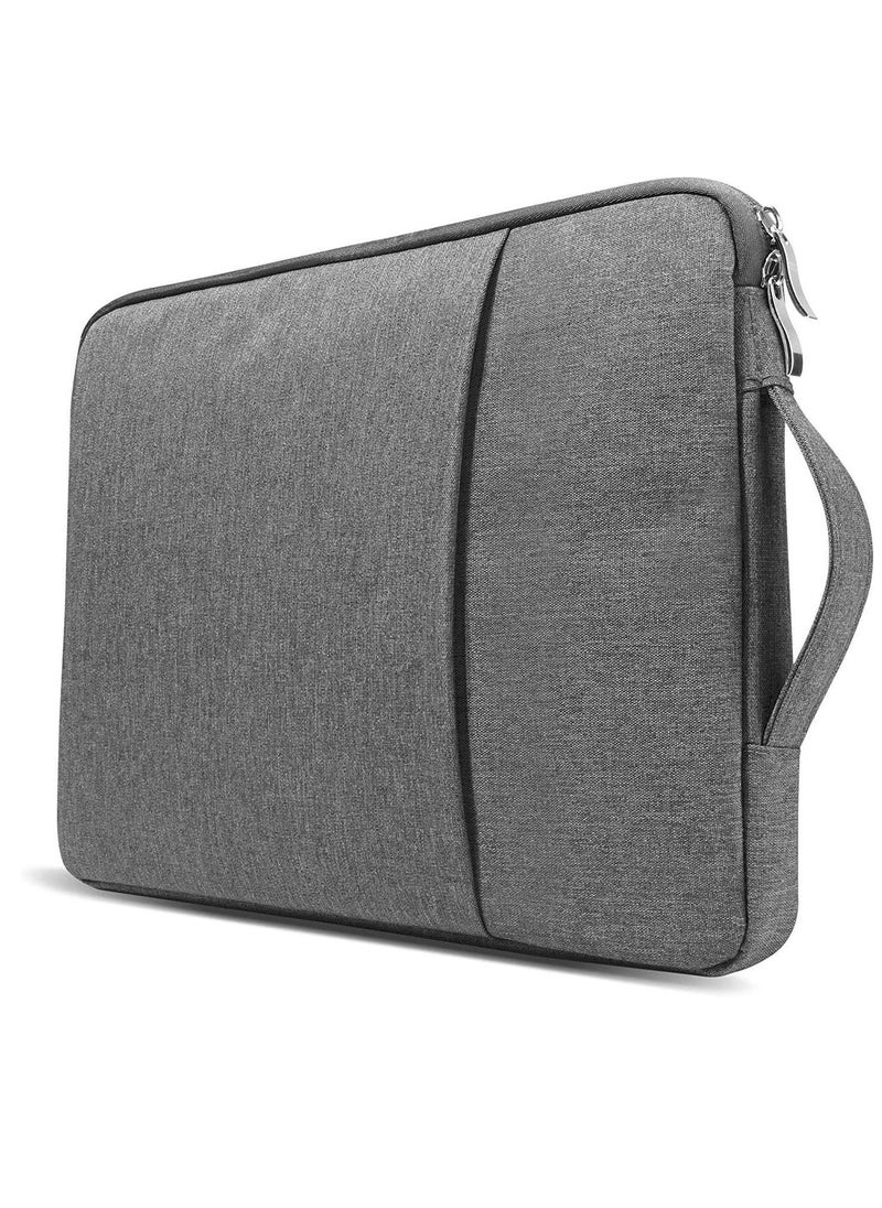Generic - Grey Color Laptop Sleeve 13 inch Pouch Waterproof Portable Handle Laptop Case Protective Laptop Bag 13.6 Inch Laptop Carrying Bag Compatible For MacBook Air Pro HP 13.3 Inch - Image 1