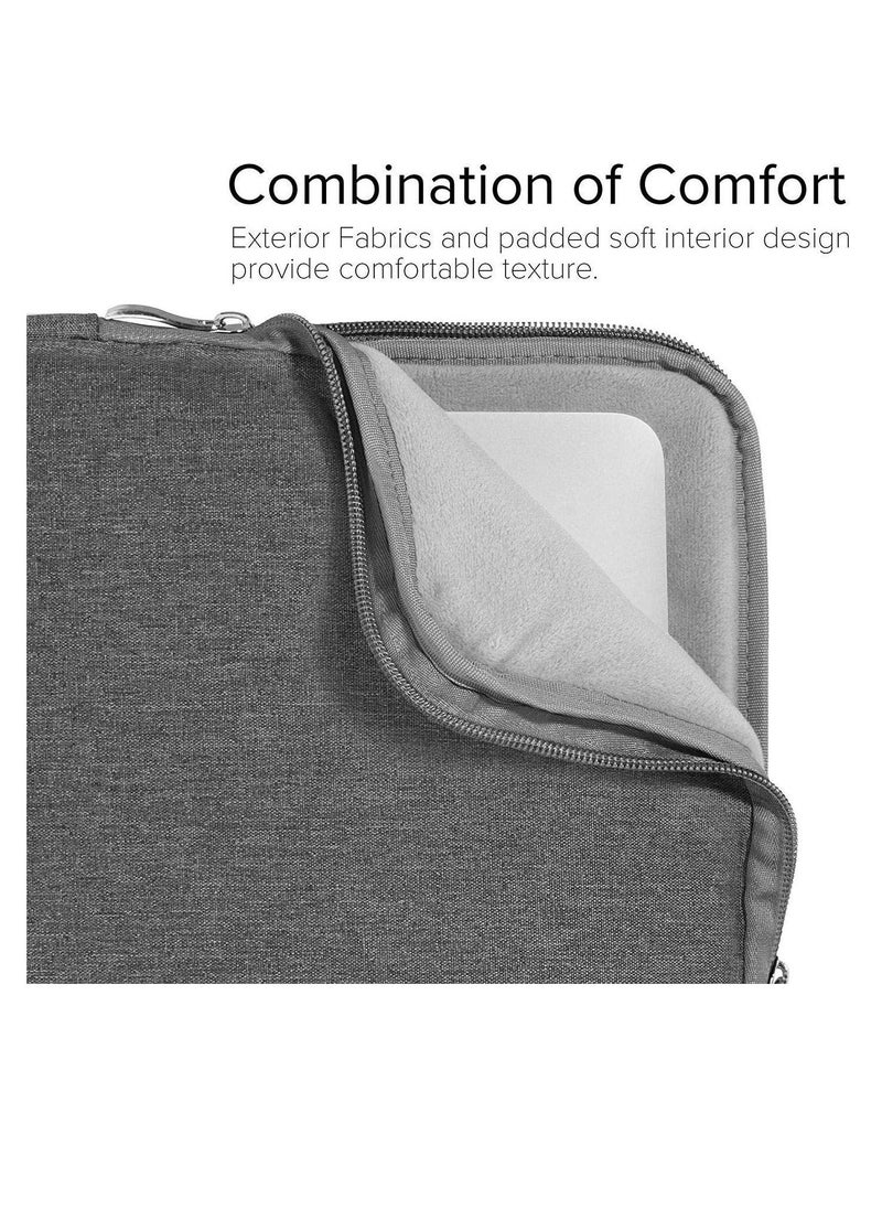 Generic - Grey Color Laptop Sleeve 13 inch Pouch Waterproof Portable Handle Laptop Case Protective Laptop Bag 13.6 Inch Laptop Carrying Bag Compatible For MacBook Air Pro HP 13.3 Inch - Image 1
