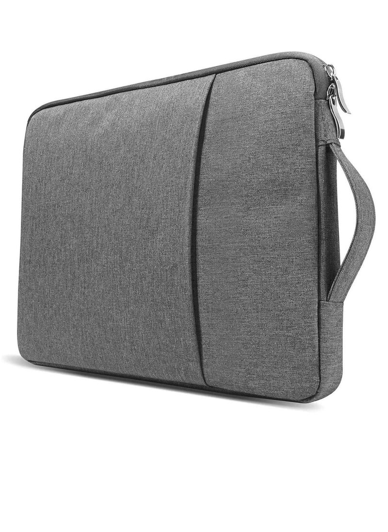 Generic - Grey Color Laptop Sleeve 13 inch Pouch Waterproof Portable Handle Laptop Case Protective Laptop Bag 13.6 Inch Laptop Carrying Bag Compatible For MacBook Air Pro HP 13.3 Inch - Image 1