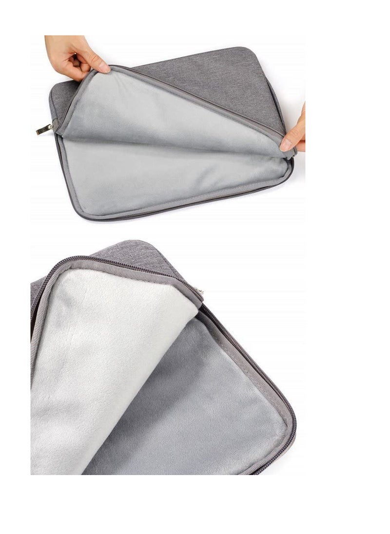 Generic - Grey Color Laptop Sleeve 13 inch Pouch Waterproof Portable Handle Laptop Case Protective Laptop Bag 13.6 Inch Laptop Carrying Bag Compatible For MacBook Air Pro HP 13.3 Inch - Image 1
