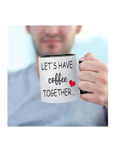 RYN Lets Have Coffee Together for The Rest of Our Lives Couple Mug Set,Bridal Shower Gifts Bride,Wedding Gift  Matching Bride and Groom Valentines Day Gifts,Mr Mrs Coffee Mugs  - Image 2