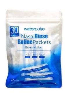 waterpulse Nasal Wash Salt Nasal Rinse Mix Allergic Rhinitis Relief Nose Cavity Protector Irrigation Adults Children Nose Cleaner  - Image 1