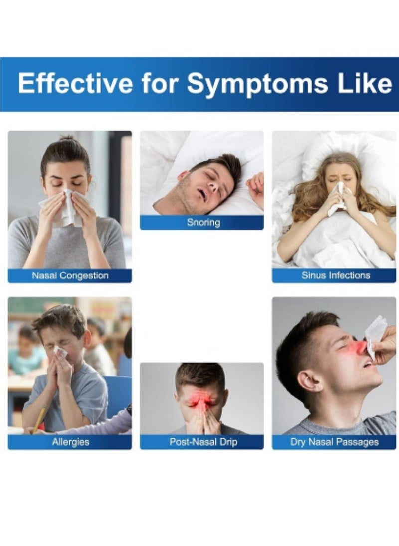 waterpulse Nasal Wash Salt Nasal Rinse Mix Allergic Rhinitis Relief Nose Cavity Protector Irrigation Adults Children Nose Cleaner  - Image 3