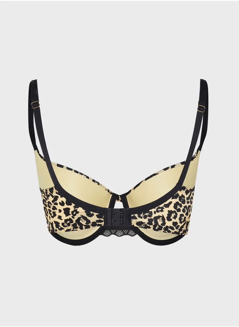 La Senza Animal Print Balconette Bra