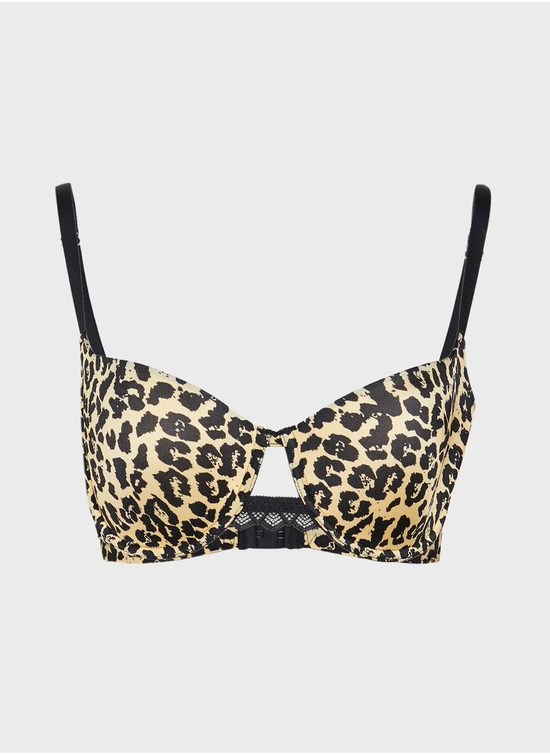 La Senza Animal Print Balconette Bra