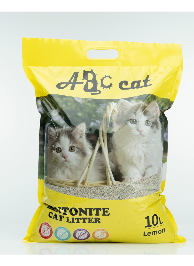 ABC - Lemon cat litter 10 liters High clumping and hypoallergenic - Image 1