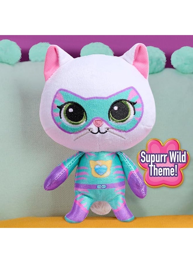 Disney Junior SuperKitties Small 6.5-inch Plush Bitsy Stuffed Animal, Su-Purr Wild Outfit, Kitten, Toy for Fans, Girls, Kids, Ages 2 and Up by Just Play- [67005-B - Image 2