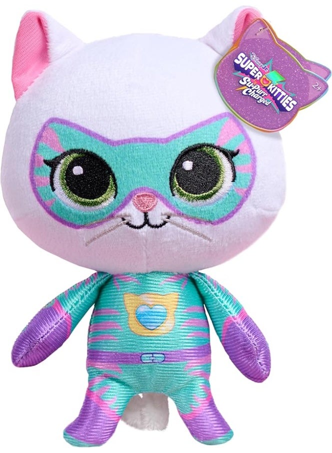 Disney Junior SuperKitties Small 6.5-inch Plush Bitsy Stuffed Animal, Su-Purr Wild Outfit, Kitten, Toy for Fans, Girls, Kids, Ages 2 and Up by Just Play- [67005-B - Image 1