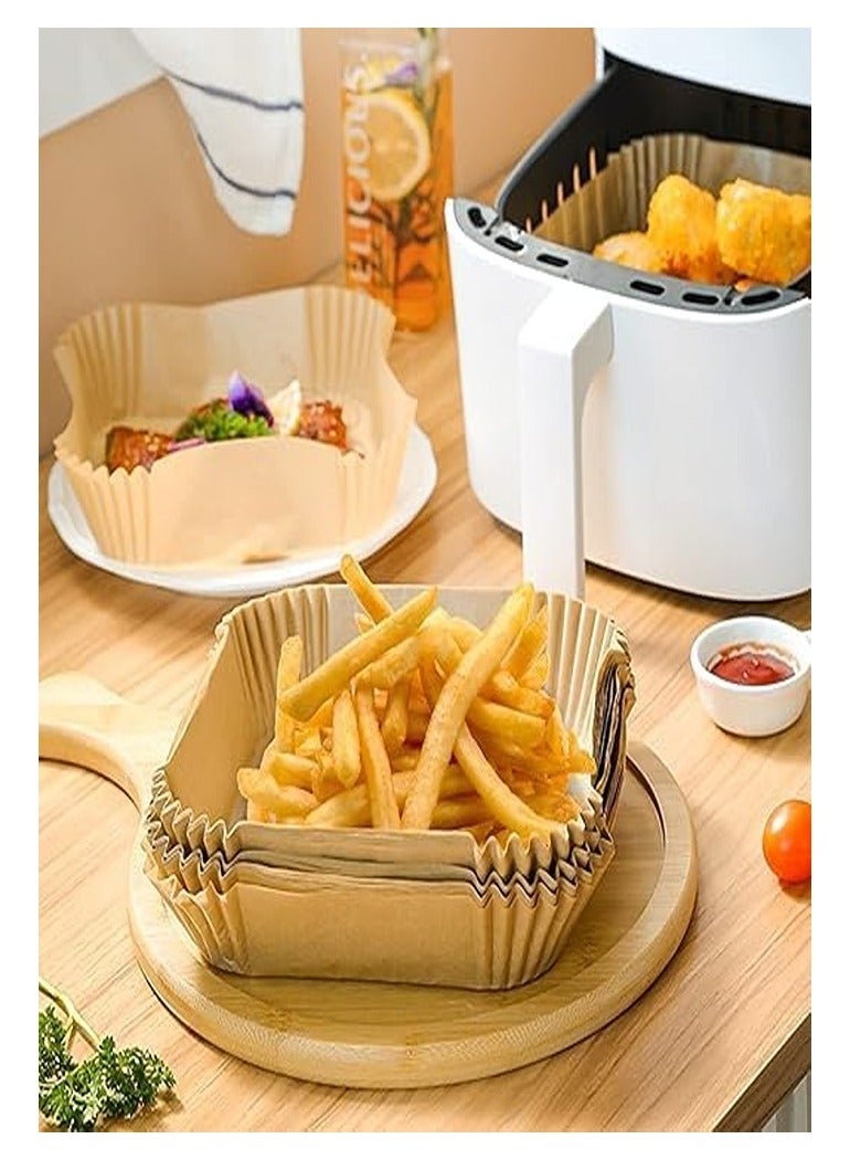 300 Pcs Air Fryer Liners, 7.9 Inch Square Disposable Parchment Paper, Oil-Proof Waterproof Non-Stick Parchment Paper for 5-7QT Air Fryer Baking Roasting Microwave - Image 2