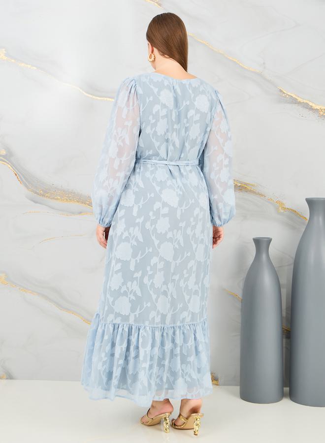 Styli Floral Chiffon Dress  - Image 4