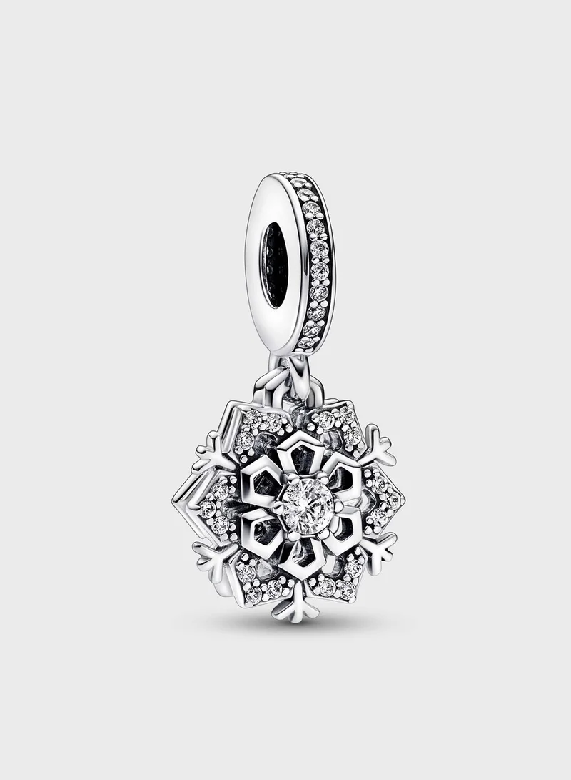 PANDORA Sparkling Snowflake Double Dangle Charm