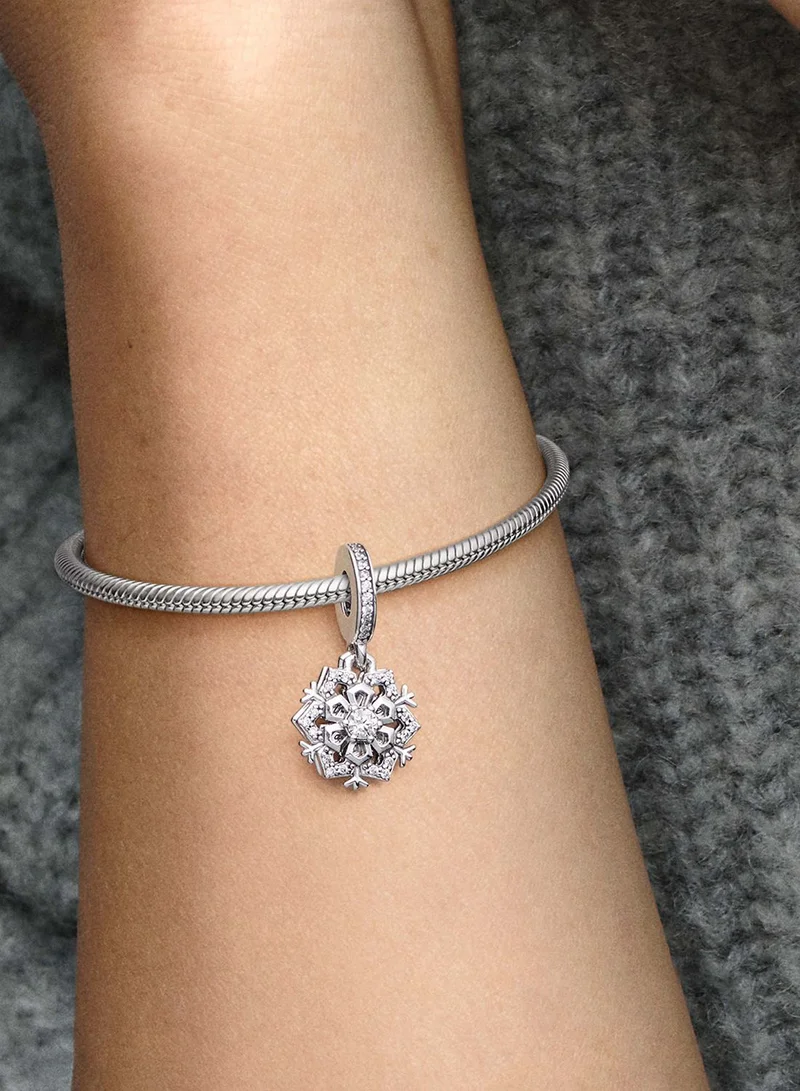 PANDORA Sparkling Snowflake Double Dangle Charm