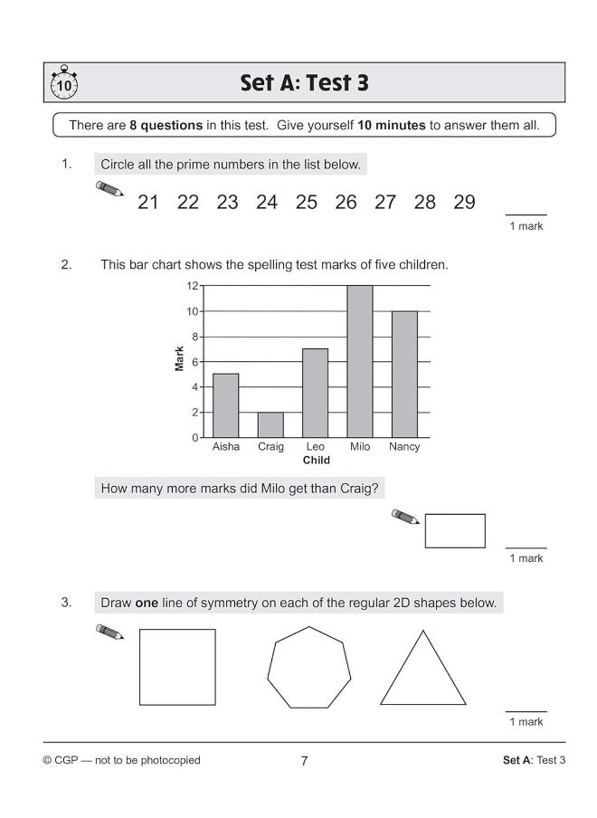null - KS2 Maths SAT Buster 10-Minute Tests - Book 2 (for the 2022 tests) - Image 1