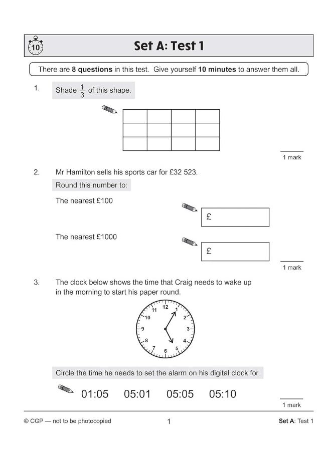 null - KS2 Maths SAT Buster 10-Minute Tests - Book 2 (for the 2022 tests) - Image 1