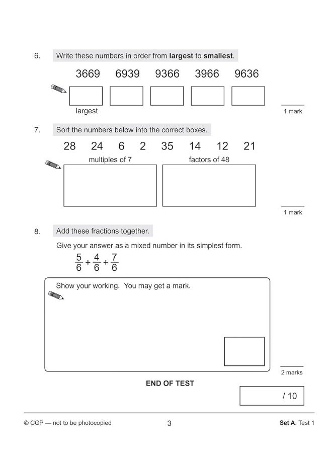 null - KS2 Maths SAT Buster 10-Minute Tests - Book 2 (for the 2022 tests) - Image 1