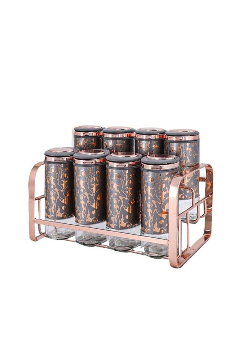 Oxford 9-piece stainless steel spice set, Oxford gray SS-OX-265 - Image 1