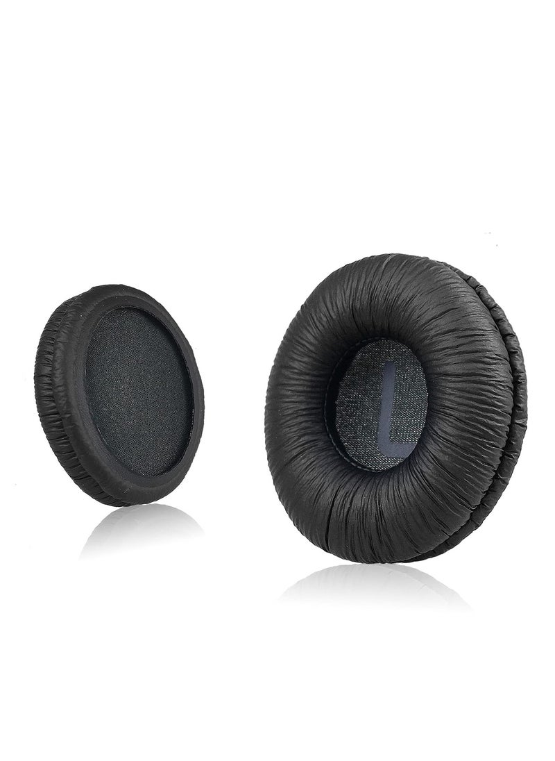 KASTWAVE - Universal Replacement Ear Pads for Sony MDR-ZX110/MDR-ZX330BT/V150/WH-CH500; JBL Tune 600bt/T500BT/T450BT &Many Other 70MM Round On-Ear Headphones(List Inside), Black, 1 Pair, Left and Right - Image 1