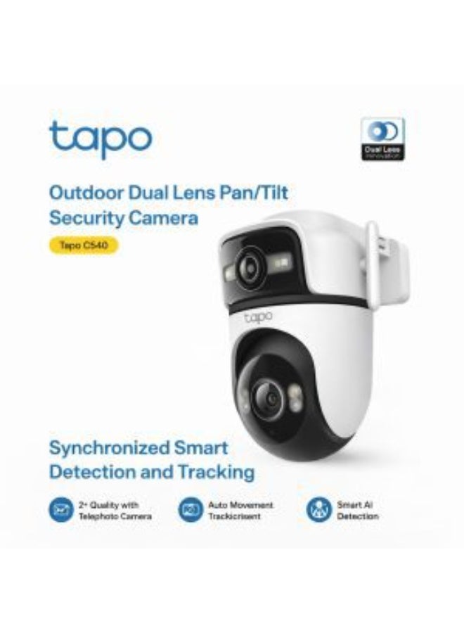تابو كاميرا مراقبة خارجية Tapo C540 مزدوجة العدسة، قابلة للإمالة والتحريك، مزودة بتقنية الذكاء الاصطناعي - Image 3