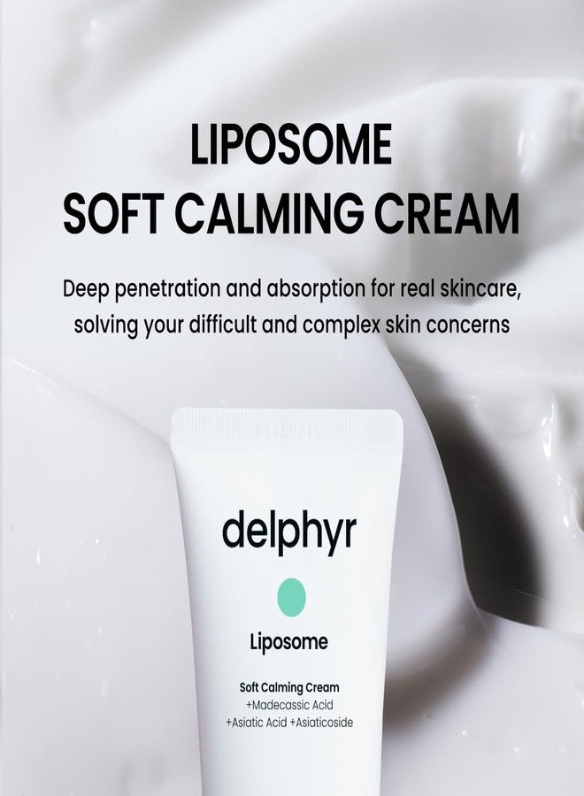 delphyr Liposome Soft Calming Cream, Centella Asiatica TECA Moisturizer for Sensitive Skin, Skin Protection and Soother, Korean Skincare for Trouble Care (2.70 fl. oz, 80ml) - Image 2