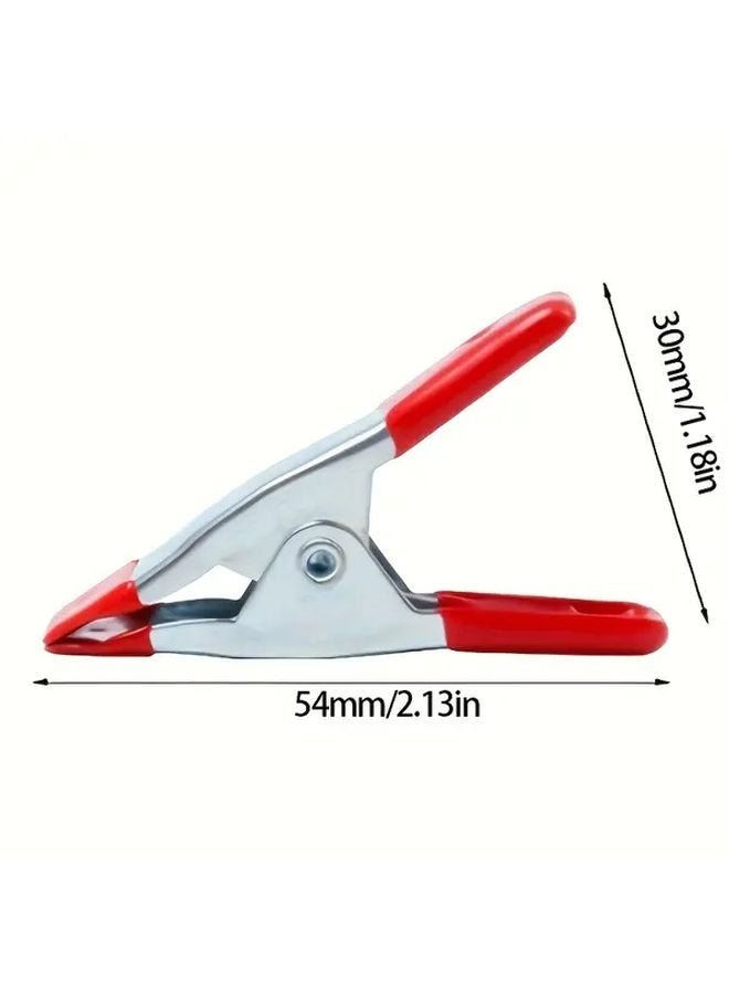 4 قطع مشابك زنبركية معدنية متينة برؤوس مطاطية قابلة للتعديل مع قبضة آمنة - Image 4