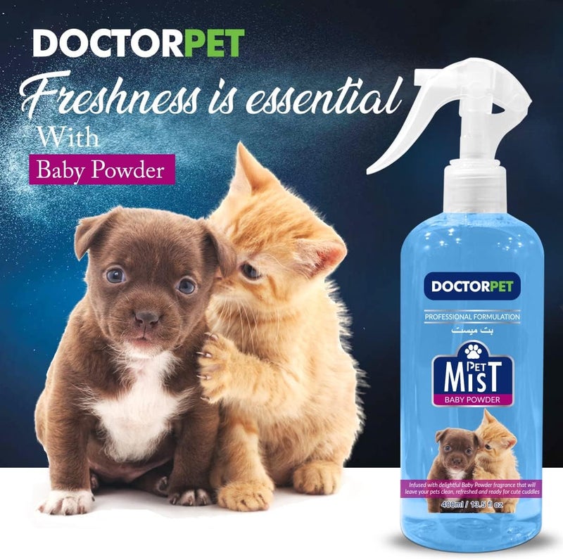 DoctorPet Doctor Pet Baby Powder Fragrance Mist Cologne 400ML - Image 3